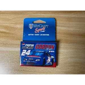 WinCraft NASCAR Jeff Gordon Pepsi Racing 24 Monte Carlo Button Official‎